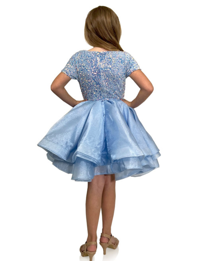 MARC DEFANG SEQUIN TOP A-LINE KIDS 5105K