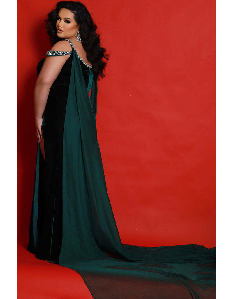 JK SYDNEYS CLOSET V-NCK, VELVET, OFF SHLDR JK2420