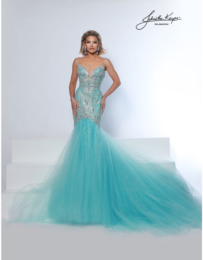 TNK STRP, V-NCK, MERMAID, BEADED 3128