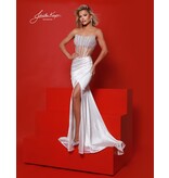BEADED, CRST BDCE, SATIN BTTM 3153