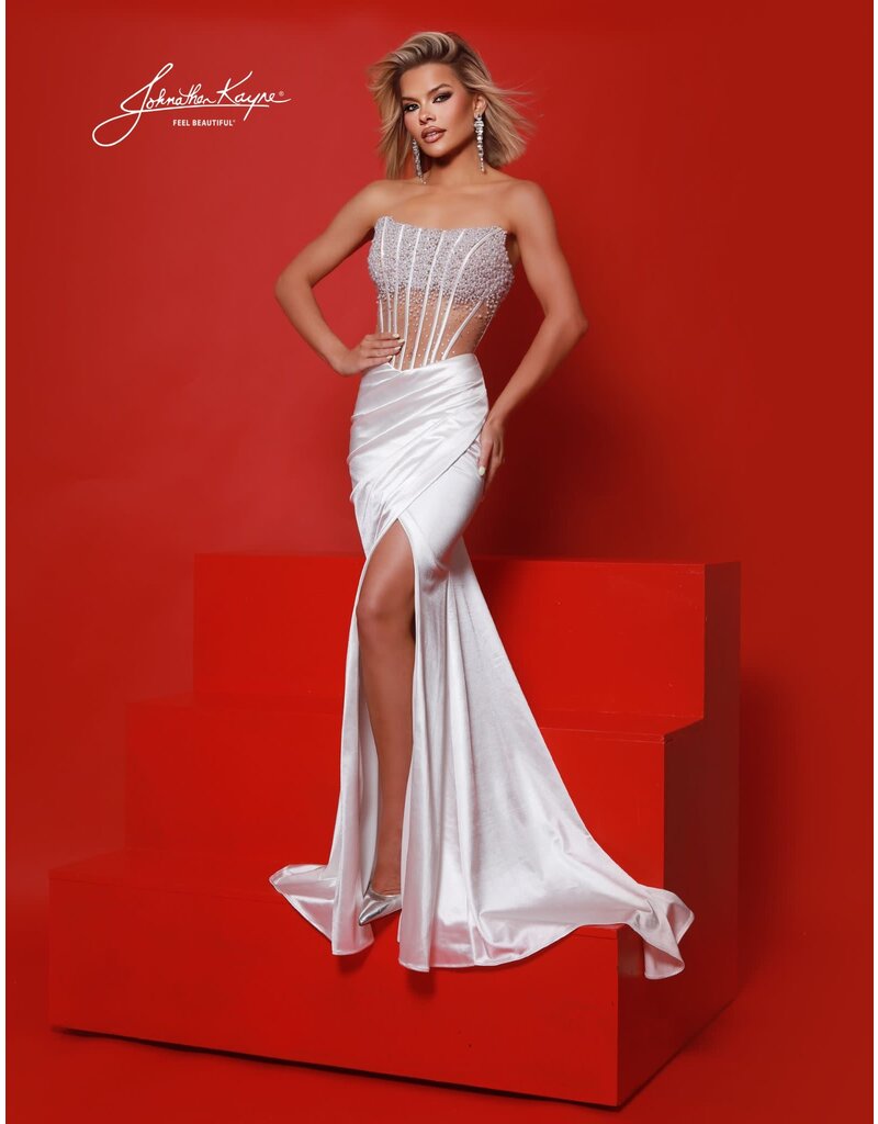 BEADED, CRST BDCE, SATIN BTTM 3153