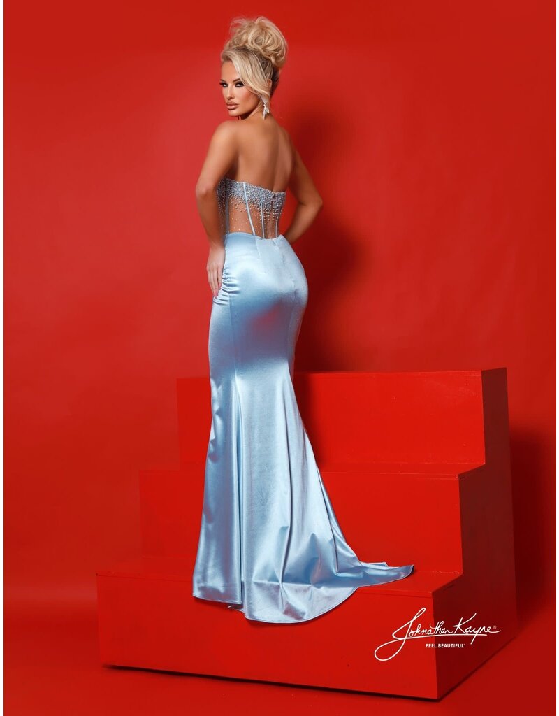 BEADED, CRST BDCE, SATIN BTTM 3153