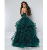 KATE PARKER OFF SHLDR, RUFFLE, CRST BODICE, LC BCK 25698