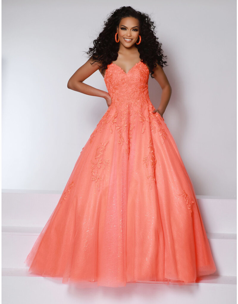 KATE PARKER V-NCK, TNK STRP, LACE UP BCK, BALLGOWN 25945