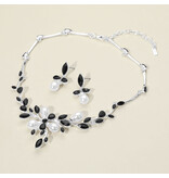 WONA TRADING NCKLC&EARRING SET, PEARL, SILVER RN20885