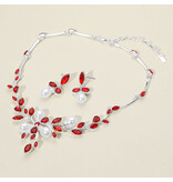 WONA TRADING NCKLC&EARRING SET, PEARL, SILVER RN20885