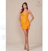 V NCK, FITTED, LC BCK, FLORAL T82564