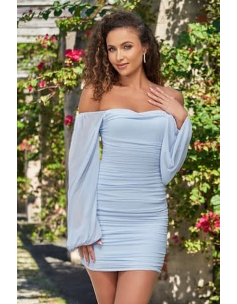 VELVI LNG SLEEVE, FITTED, SILK LUCIA