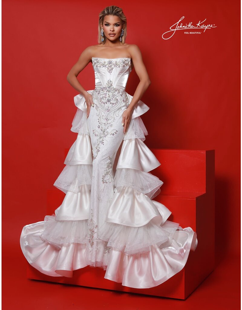 STRPLSS, BEADED, CRST BODICE, CAPE 3142