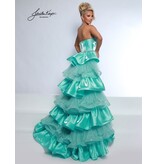 STRPLSS, BEADED, CRST BODICE, CAPE 3142