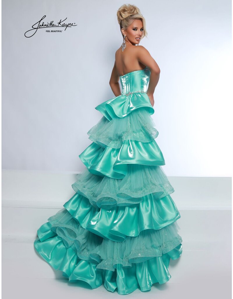 STRPLSS, BEADED, CRST BODICE, CAPE 3142