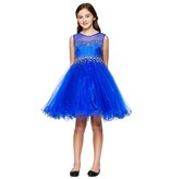 JR. MISS HIGH NECK, BEADED SHORT 5029