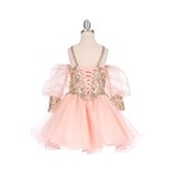 GOLD LACE, TULLE, SHORT JR.MISS 5113X