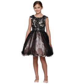 Tank lace and tulle short gown X5045