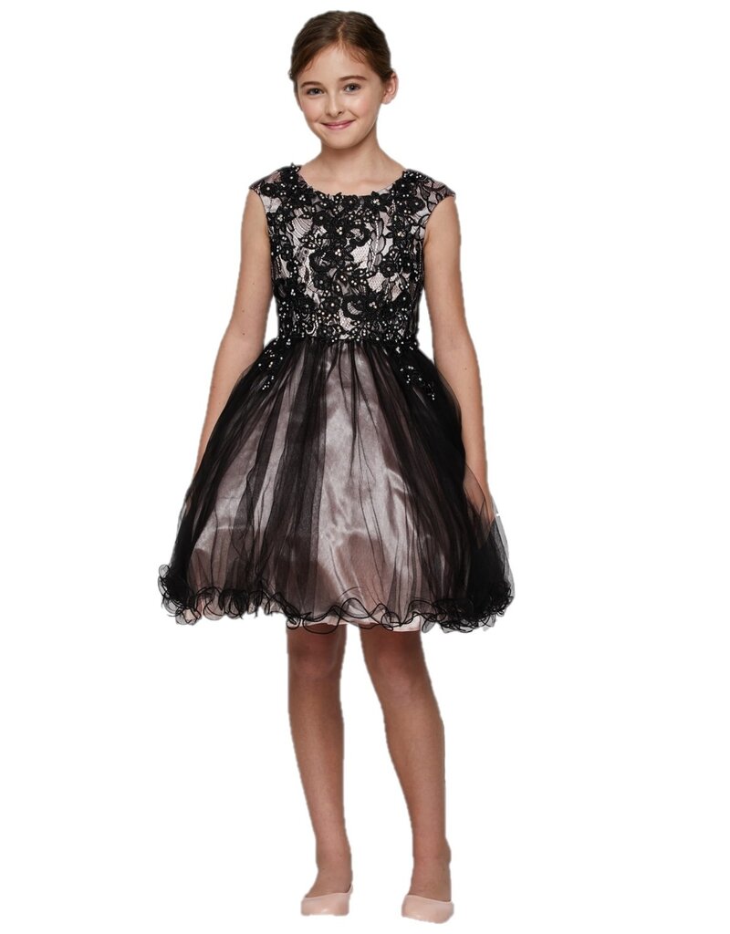 Tank lace and tulle short gown X5045