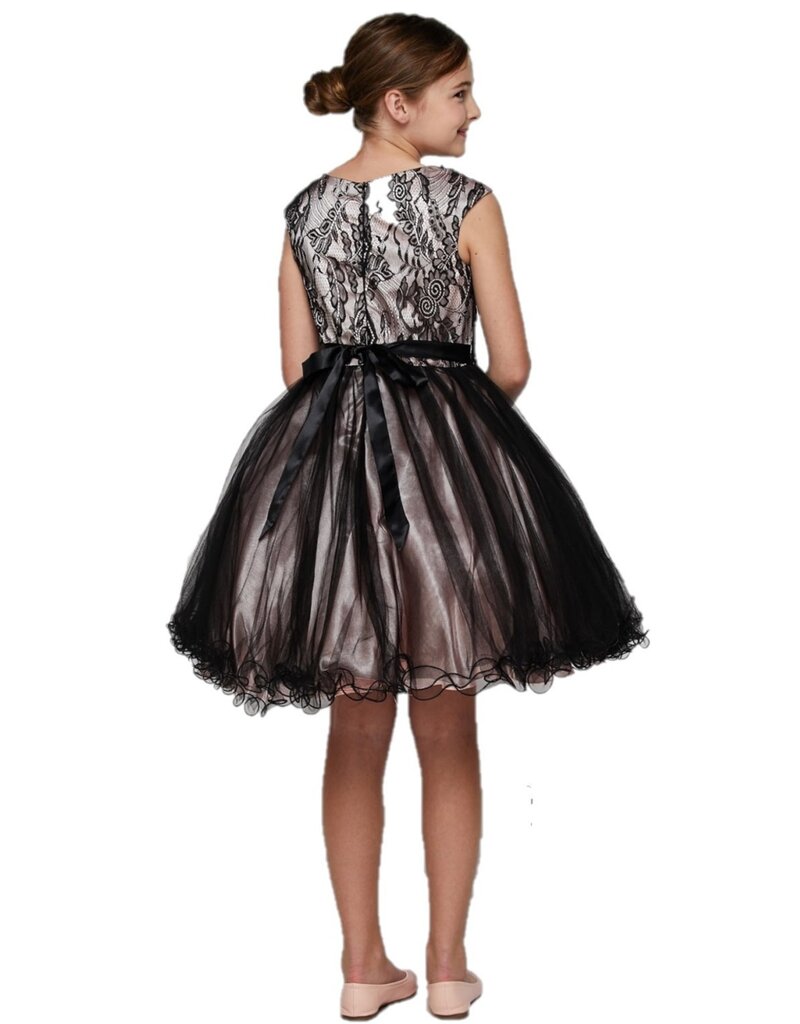 Tank lace and tulle short gown X5045