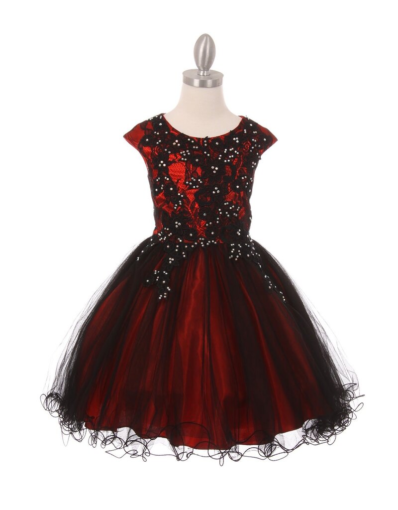Tank lace and tulle short gown X5045