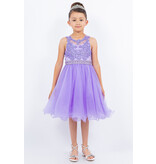 Tank lace beaded belt tulle gown 5013