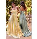 BrideMuse Off the shoulder corset bodice charmuse gown 742549