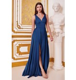 BrideMuse Tank a-line flowy gown w/leg slit 742569