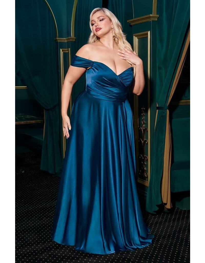 BrideMuse Off the shoulder rouched bodice a-line 742593C