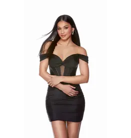 Off the shoulder fitted corset 462585