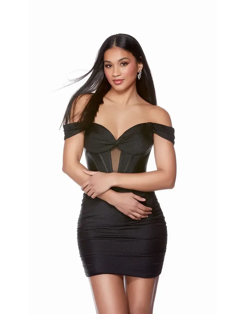 Off the shoulder fitted corset 462585