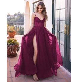 VELVI Spaghetti strap tulle corset a-line 7150