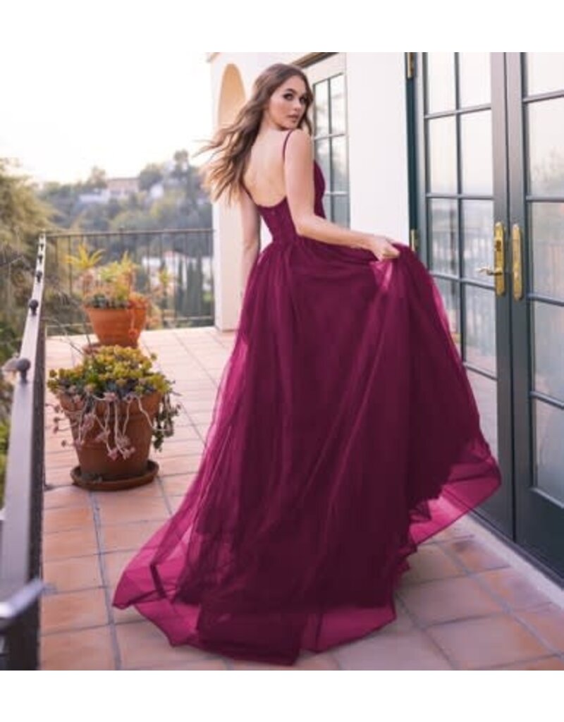 VELVI Spaghetti strap tulle corset a-line 7150