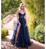 VELVI Spaghetti strap tulle corset a-line 7150