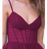 VELVI Spaghetti strap tulle corset a-line 7150
