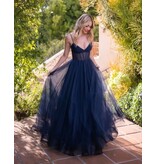 VELVI Spaghetti strap tulle corset a-line 7150