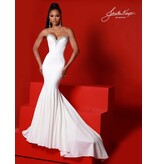 STRAPLESS BODICE, TRIM IN CRYSTALS, LACE UP 2746