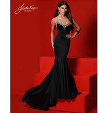 STRAPLESS BODICE, TRIM IN CRYSTALS, LACE UP 2746