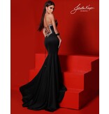 STRAPLESS BODICE, TRIM IN CRYSTALS, LACE UP 2746