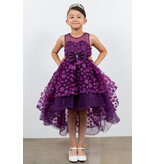 HI-LOW, SHEER NECK, BOW 9170