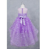 HI-LOW, SHEER NECK, BOW 9170