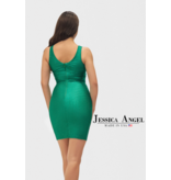 JESSICA ANGEL Beaded tank fitted short gown 272503