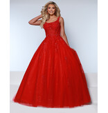 Tank strap lace beaded bodice tulle ballgown 24753