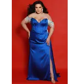 JK SYDNEYS CLOSET Strapless corset fringe shoulder & collar JK242608