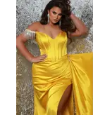 JK SYDNEYS CLOSET Strapless corset fringe shoulder & collar JK242608