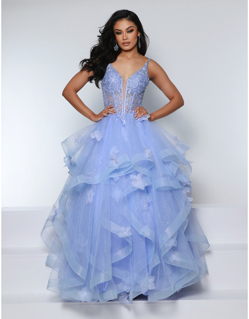 KATE PARKER TNK STRP, RUFFLES, V-NCK, CRST BODICE 25699