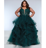 KATE PARKER TNK STRP, RUFFLES, V-NCK, CRST BODICE 25699