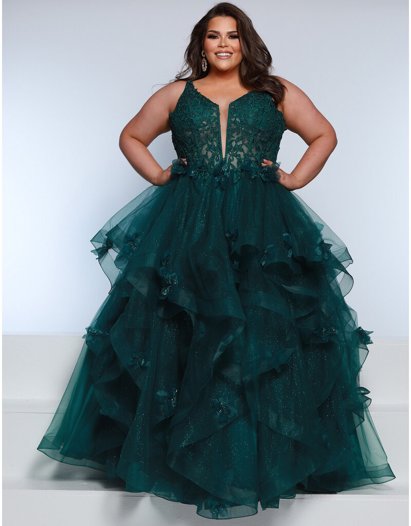 KATE PARKER TNK STRP, RUFFLES, V-NCK, CRST BODICE 25699