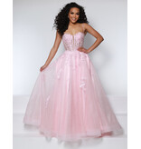 KATE PARKER Beaded lace corset bodice glitter tulle ballgown 25932