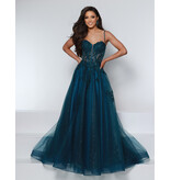 KATE PARKER Beaded lace corset bodice glitter tulle ballgown 25932