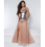 KATE PARKER One shoulder sequin drop waits fit and flare 25944