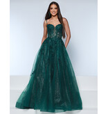 KATE PARKER Beaded lace corset bodice glitter tulle ballgown 25932