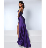 KATE PARKER STRAPLESS, SIDE DRAPE, LEG SLIT 26080