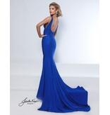 Tank v-neck beaded fit n flare w/slit 9213A